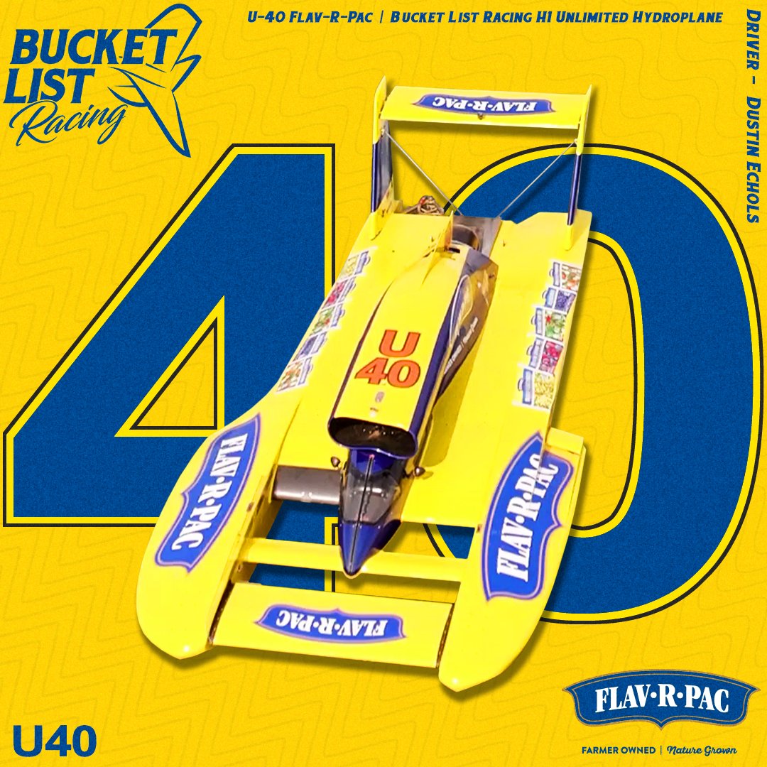 BucketListHydro's tweet image. The "Fab 40"
#BucketListRacing | #FlavRPac