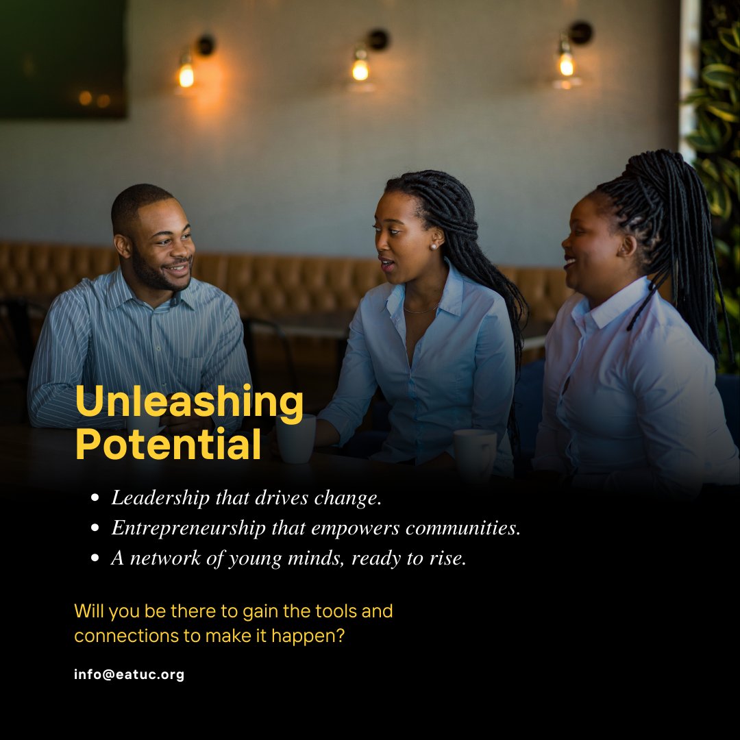 Join the Youth Conference 2024 in Nairobi (28-29 Nov) to explore how youth can transform East Africa through Greening, Entrepreneurship, Digital Transformation &amp; Just Transition. Expert-led trainings, exhibitions, and panel discussions await! #YEC2024 #YouthEmpowerment #EATUC