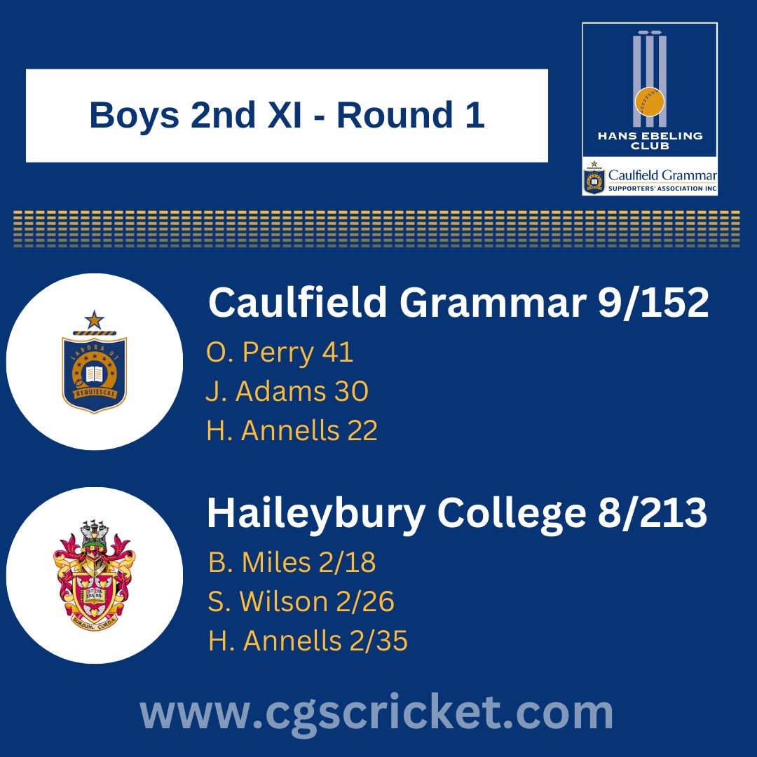 Caulfield Grammar School Cricket tweet media