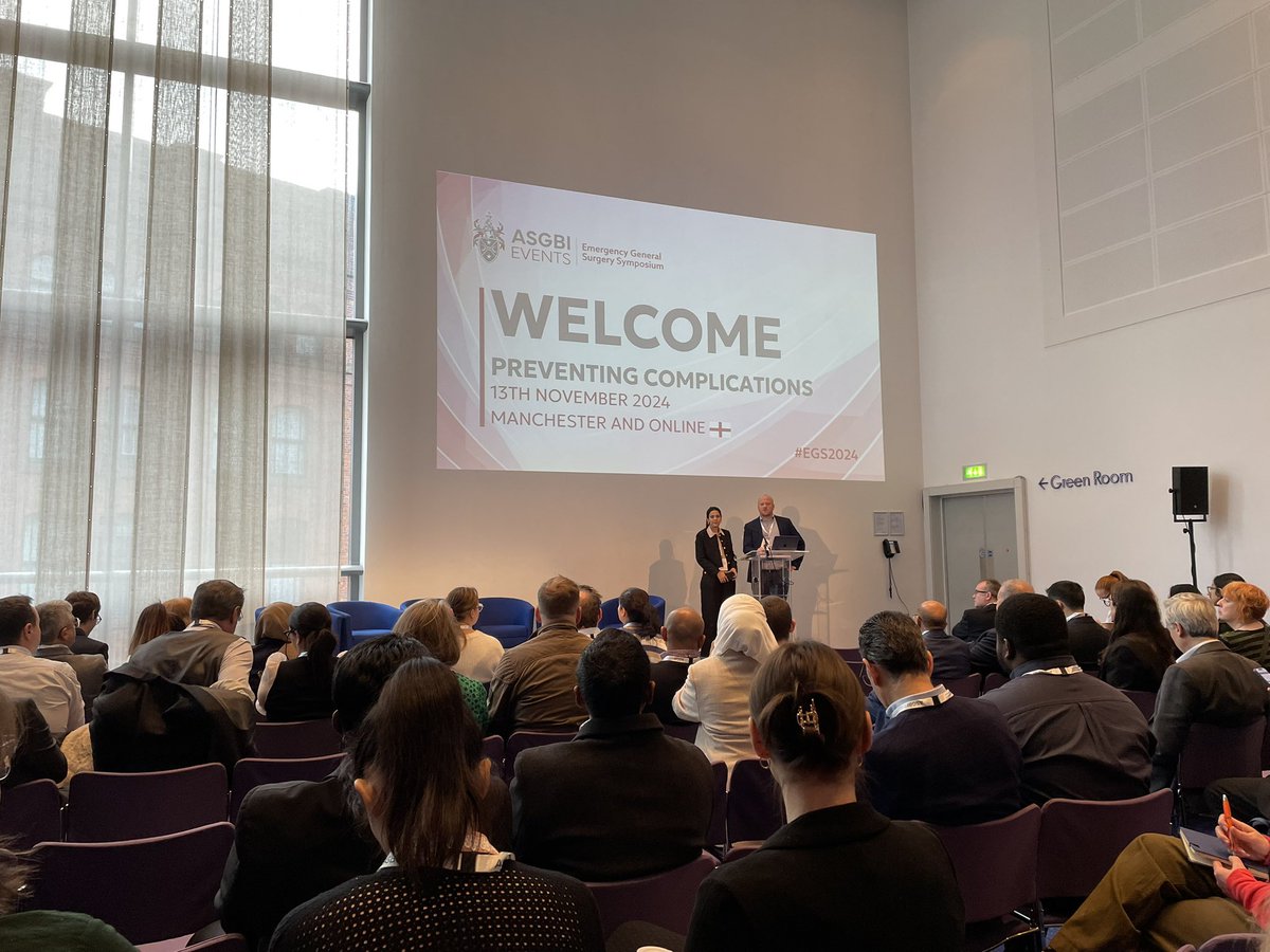 Pratik Roy (@pratikroy) on Twitter photo And we’re off! <a href="/asgbi/">ASGBI</a> egs2024 kicks off with the first session chaired by <a href="/abppc/">Adam Peckham-Cooper</a> <a href="/LeedsEGS/">Leeds Institute of Emergency General Surgery</a> <a href="/LTHTAMS/">Abdominal Medicine & Surgery</a> <a href="/LeedsHospitals/">Leeds Teaching Hospitals</a> And we’re off! <a href="/asgbi/">ASGBI</a> egs2024 kicks off with the first session chaired by <a href="/abppc/">Adam Peckham-Cooper</a> <a href="/LeedsEGS/">Leeds Institute of Emergency General Surgery</a> <a href="/LTHTAMS/">Abdominal Medicine & Surgery</a> <a href="/LeedsHospitals/">Leeds Teaching Hospitals</a>