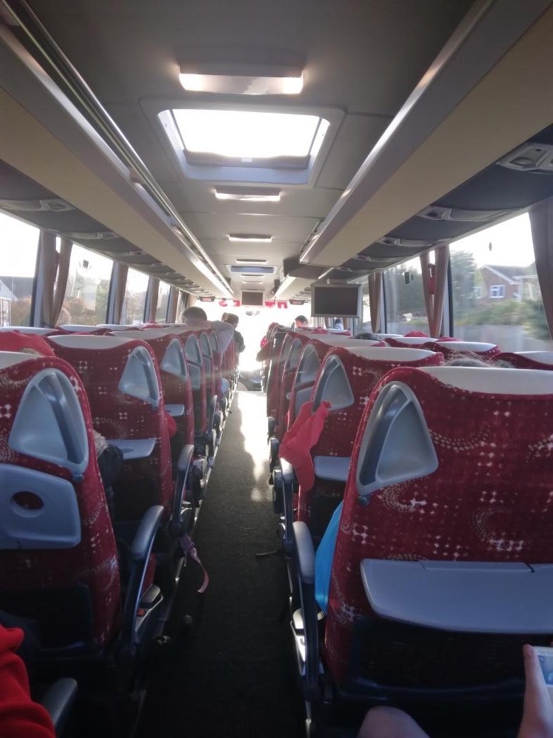 Year 5 are off to Winchester Planetarium and Science Museum. 
#schooltrip #space