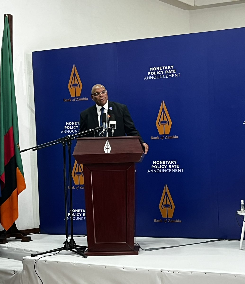 The Monetary Policy Rate has been raised by 50 basis points to 14.0%. The decision was arrived at by the Monetary Policy Committee (MPC) at its Meeting held on November 11 - 12, 2024. Governor, Dr. Denny Kalyalya, is currently delivering the Statement. #MPCDecision #BoZ