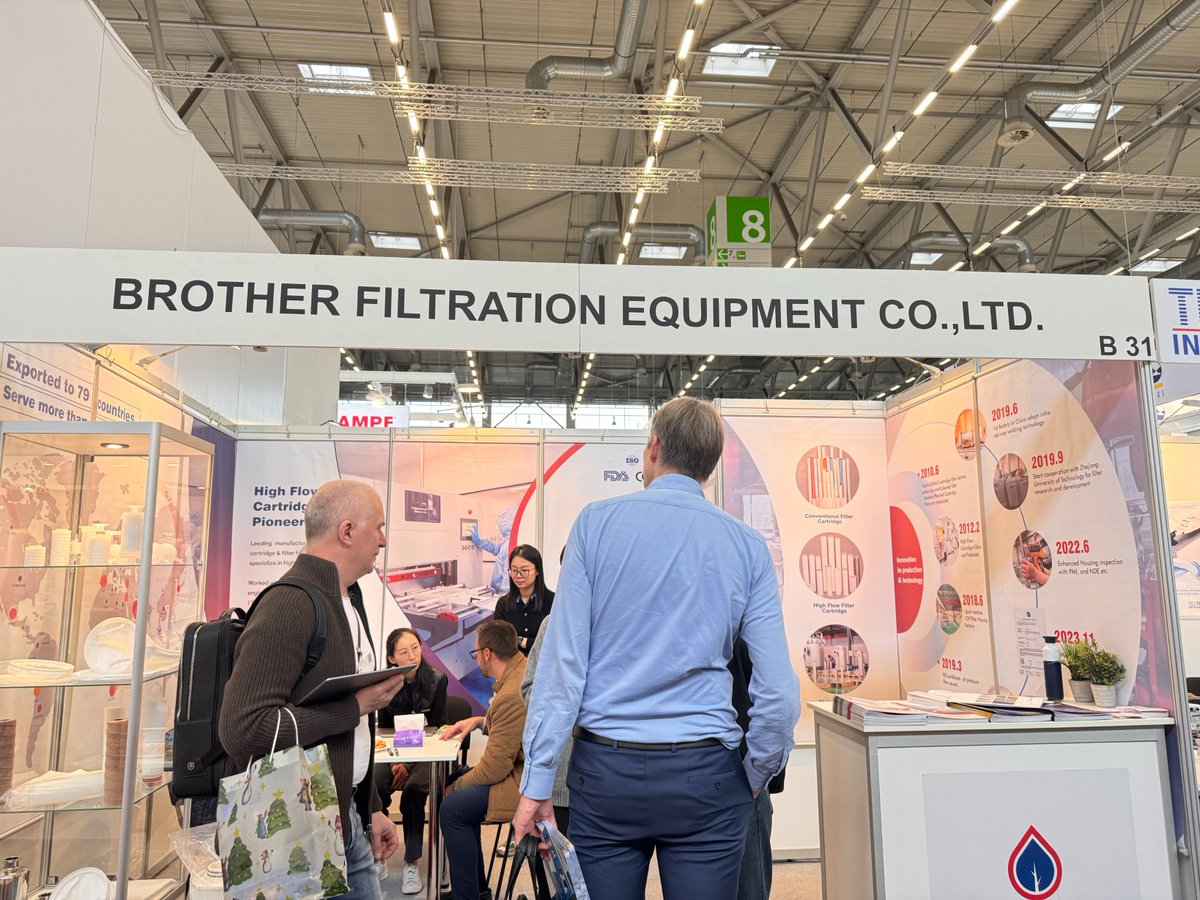 filtration_ltd's tweet image. Thanks to everyone who visited Brother Filtration yesterday at #Filtech2024! If you missed us, no worries—we’re here again today! Stop by our 𝗕𝗼𝗼𝘁𝗵 𝗛𝗮𝗹𝗹 𝟴 𝗕𝟯𝟭 and let’s connect! #Filtech #Germany #filtration #filters #watertreatment #BrotherFiltration