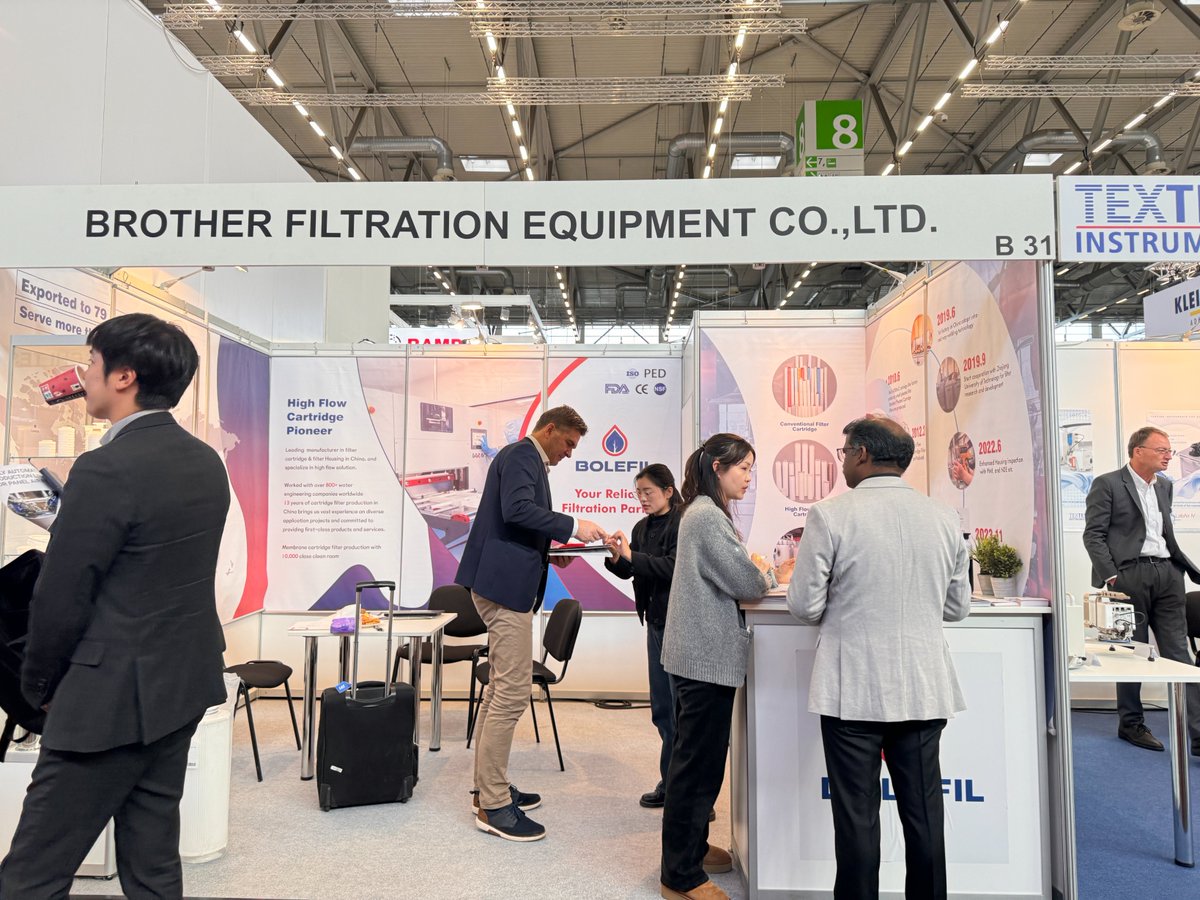 filtration_ltd's tweet image. Thanks to everyone who visited Brother Filtration yesterday at #Filtech2024! If you missed us, no worries—we’re here again today! Stop by our 𝗕𝗼𝗼𝘁𝗵 𝗛𝗮𝗹𝗹 𝟴 𝗕𝟯𝟭 and let’s connect! #Filtech #Germany #filtration #filters #watertreatment #BrotherFiltration