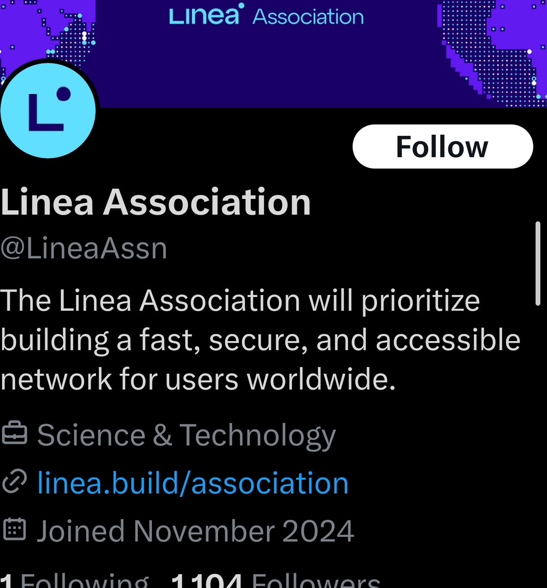 mztacat's tweet photo. 🃏 $LINEA Airdrop Confirmed 

$LINEA launch by Q1' 2025
Tokenomics and launch details will be announced soon..

Linea launches @LineaAssn, a non-profit that advances development and governance.

Wait for more Info 🫡
