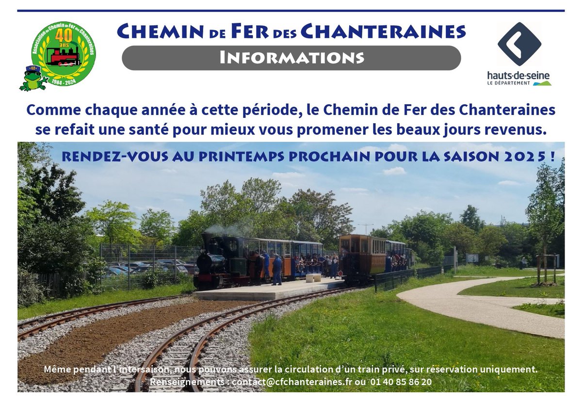 Chemin de Fer des Chanteraines tweet media
