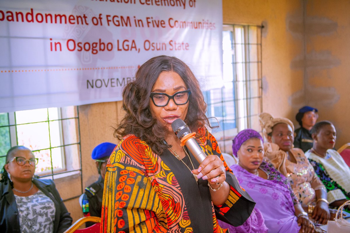 TitilolaAdeleke's tweet photo. Yesterday , I called on the people of Osun State to put an end to female genital mutilation in all its forms.

Our young girls deserve to grow up safe, empowered, and free from practices that harm their bodies and futures. https://t.co/9bGIBOP54m