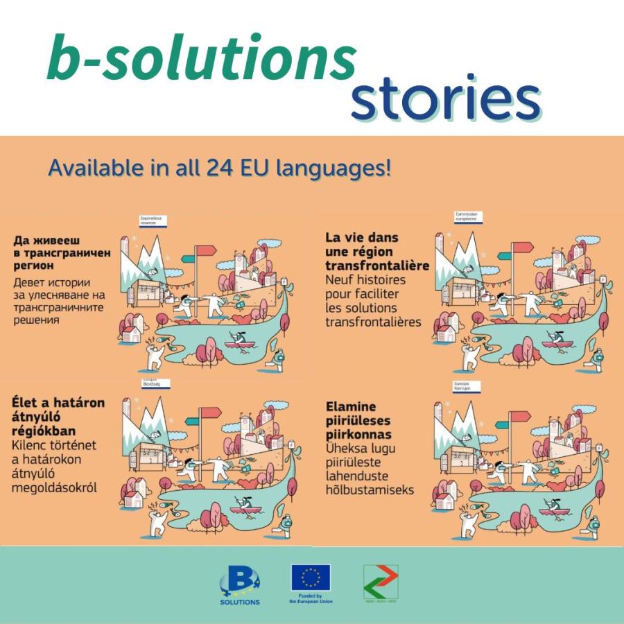 We are thrilled to announce that b-solutions "Living in a cross-border region" stories are now available in all 24 EU languages! Read here: op.europa.eu/en/publication…. 

#CrossBorderCooperation #bSolutions