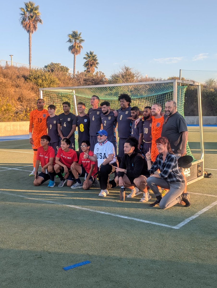 Rainbow blind football tweet media
