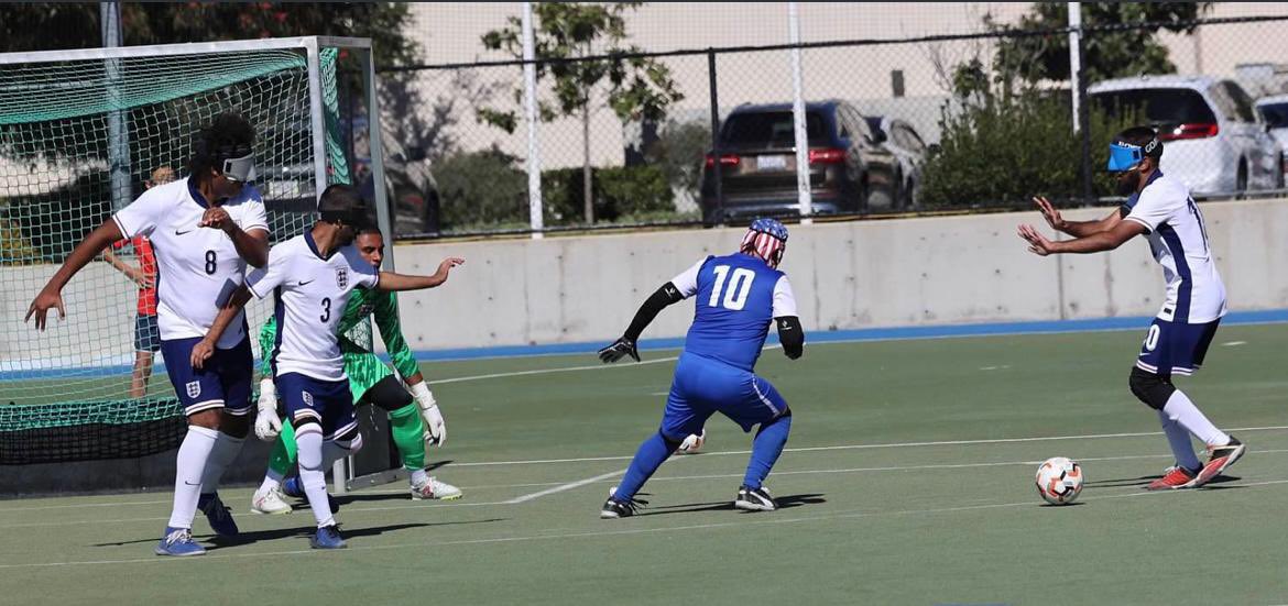 Rainbow blind football tweet media