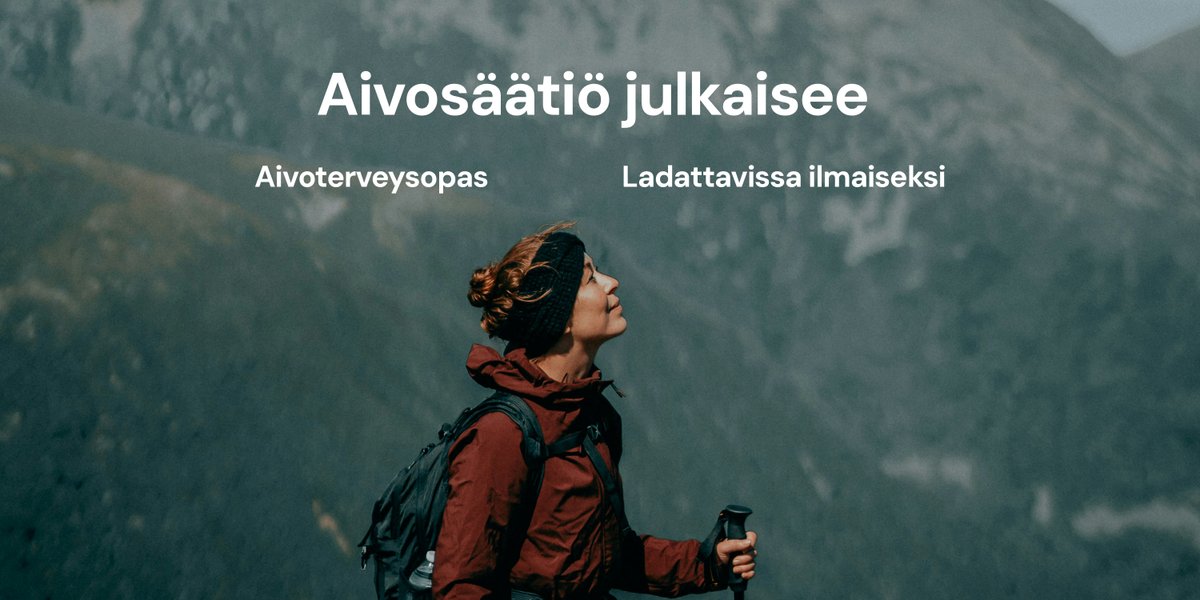 Pitkän työn tulos on vihdoin täällä! Lataa ilmainen Aivoterveysopas, jossa huippututkija Minna Huotilainen jakaa tutkimustietoa ja vinkkejä aiheista: 

- Miten ehkäistä aivosairauksia ja hyödyntää aivojen koko potentiaali
- Parhaat liikuntamuodot, sekä uni- ja ravintosuositukset