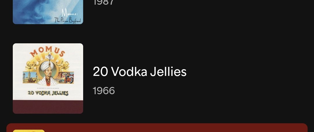 Didn't realize momus released this album when he was 6