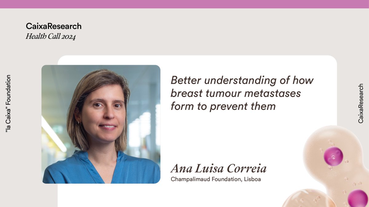 CaixaResearch (@caixaresearch) on Twitter photo 👉Breast tumour cells can enter a dormant state for years 💤 before metastasis appears.
With #CaixaResearch support, <a href="/alpcorreia/">Ana Luisa Correia</a> will investigate the mechanisms that enable cancer cells reactivation focusing on commonly affected organs, liver and bone, in order to design new 💊 👉Breast tumour cells can enter a dormant state for years 💤 before metastasis appears.
With #CaixaResearch support, <a href="/alpcorreia/">Ana Luisa Correia</a> will investigate the mechanisms that enable cancer cells reactivation focusing on commonly affected organs, liver and bone, in order to design new 💊