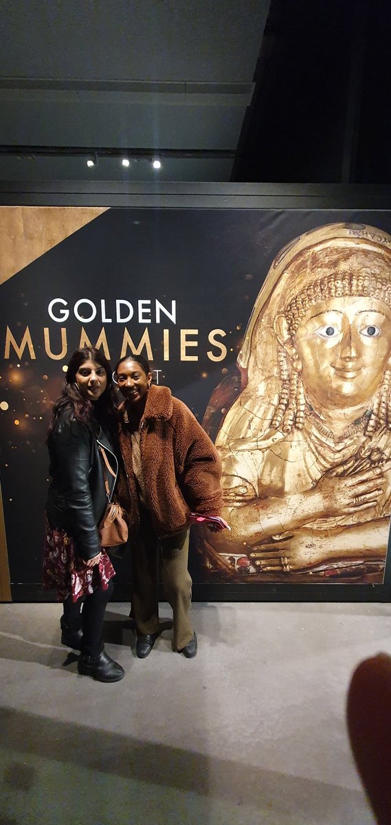 #Day13 of #Museum30 is #Joy! Joy to me is taking my cousin to @McrMuseum to see the Golden Mummies exhibition this year! Showing Shernelle my passion for Egypt and seeing her so excited by it all, was really special. Museums are joyous places and this exhibition was fantastic!