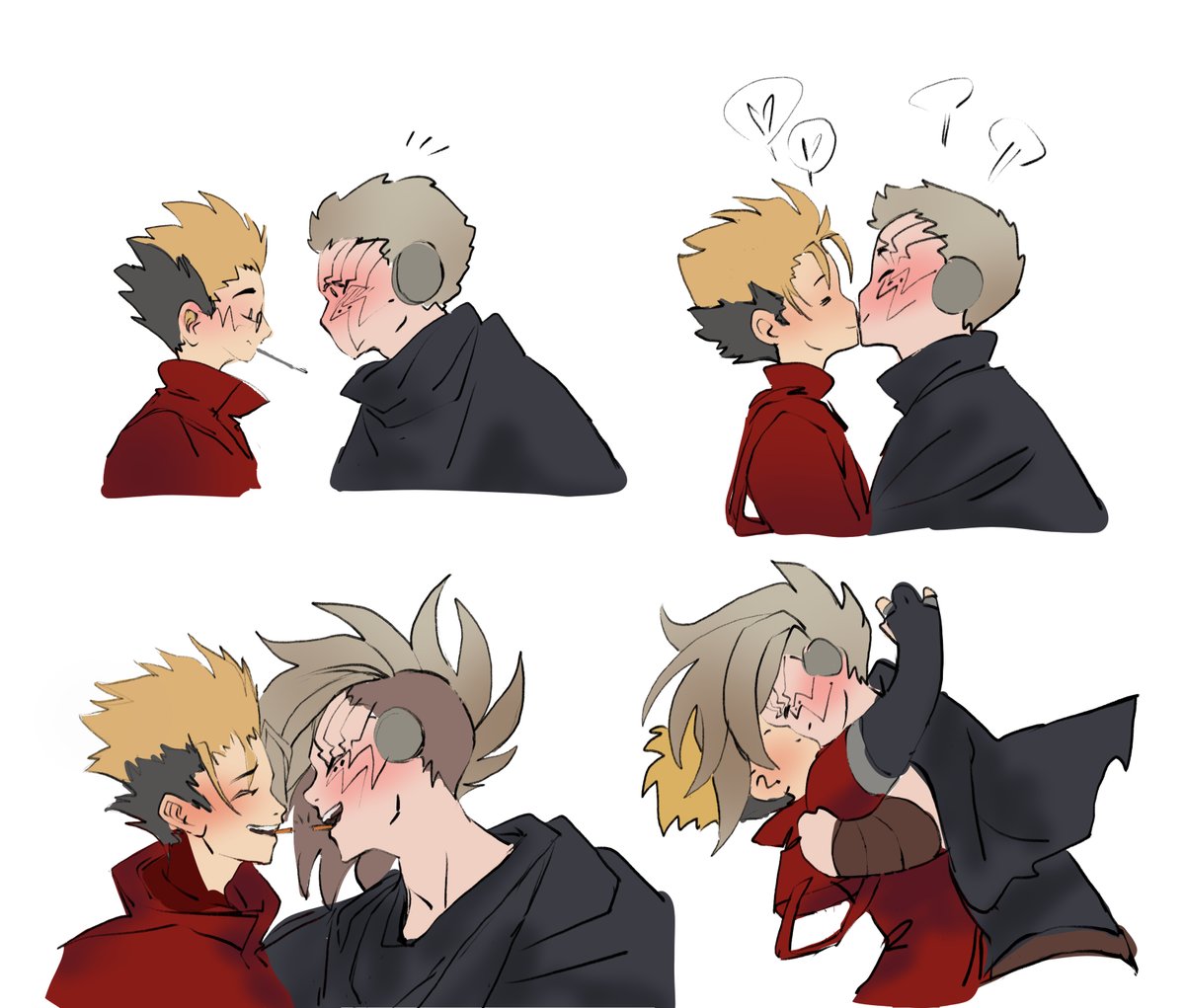 alyruko's tweet image. 遅かったポッキーの日　#trigun #livash