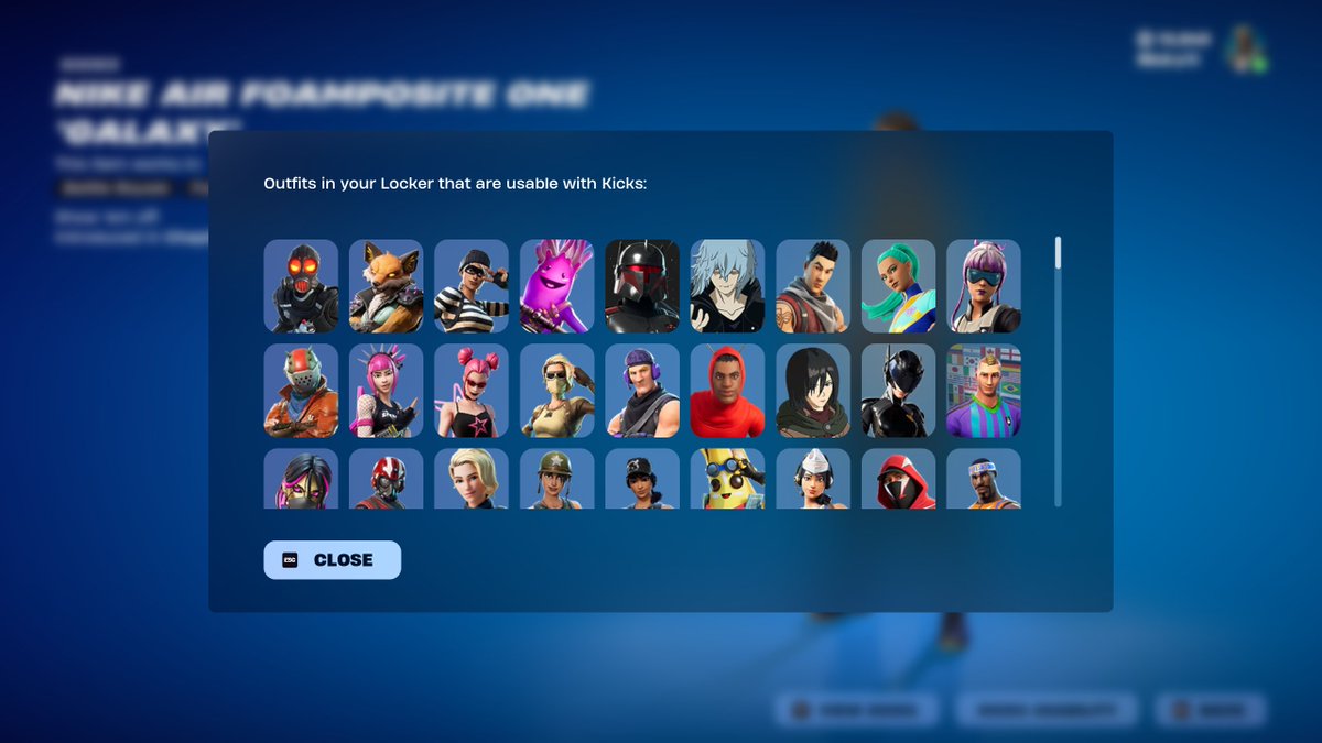 FireMonkey's tweet image. All cosmetics that currently support kicks: