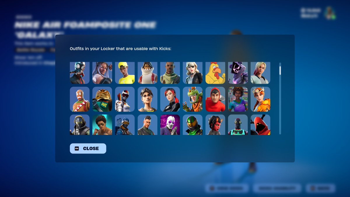FireMonkey's tweet image. All cosmetics that currently support kicks: