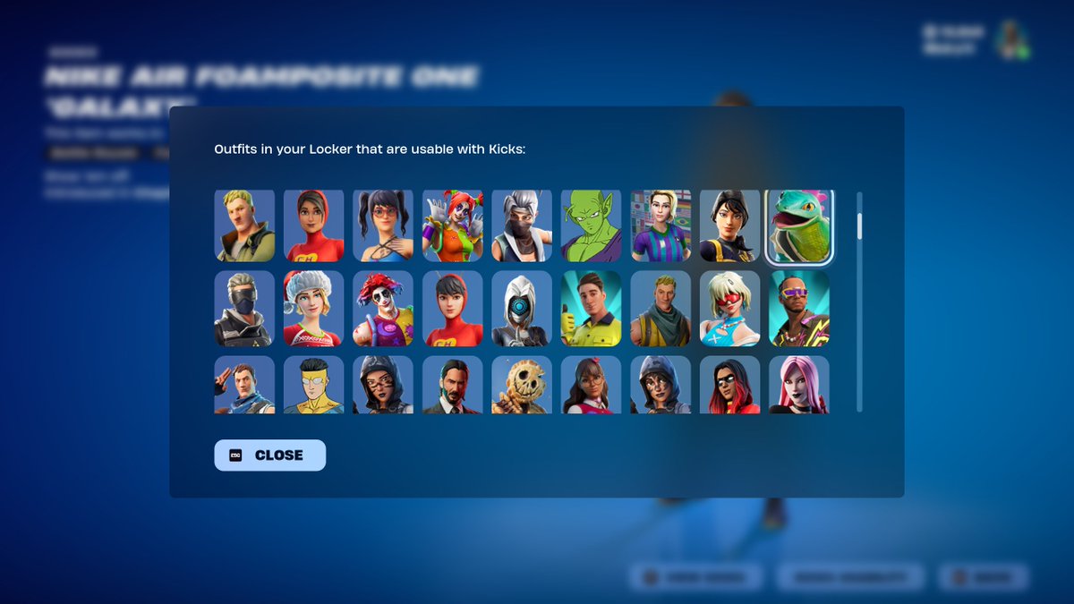 FireMonkey's tweet image. All cosmetics that currently support kicks: