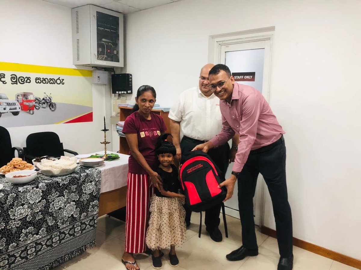mchoonia's tweet image. On the occasion of the 12th Anniversary of MahindraIdealFinance Bandarawela branch in SriLanka we distributed school essentials to children in the area ⁦@MahindraRise⁩ #CorePurpose Enabling Communities to #Rise ⁦@anandmahindra⁩ ⁦@anishshah21 ⁦@RebelloRaul⁩
