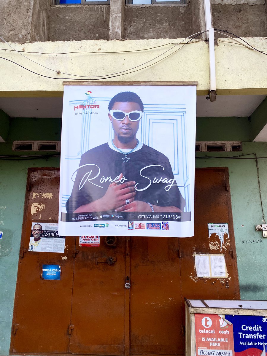 Mamprobi representing 🤝. 

Dial *713*13# &amp; choose number 9 (Romeo Swag) or download “MG Reality App” and follow the prompt to vote for me and keep me in the <a href="/tv3_ghana/">#TV3GH</a> Mentor competition ❤️.