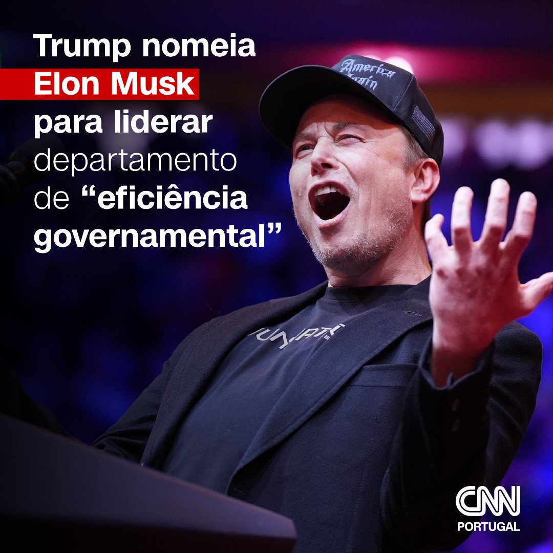 cnnportugal's tweet photo. Donald Trump, anunciou que vai nomear o homem mais rico do planeta, o empresário Elon Musk, para chefiar um novo departamento de “eficiência governamental”.

#eua2024 #donaldtrump #elonmusk #tesla #vivekramaswamy #petehegseth https://t.co/45QlcIjCiQ