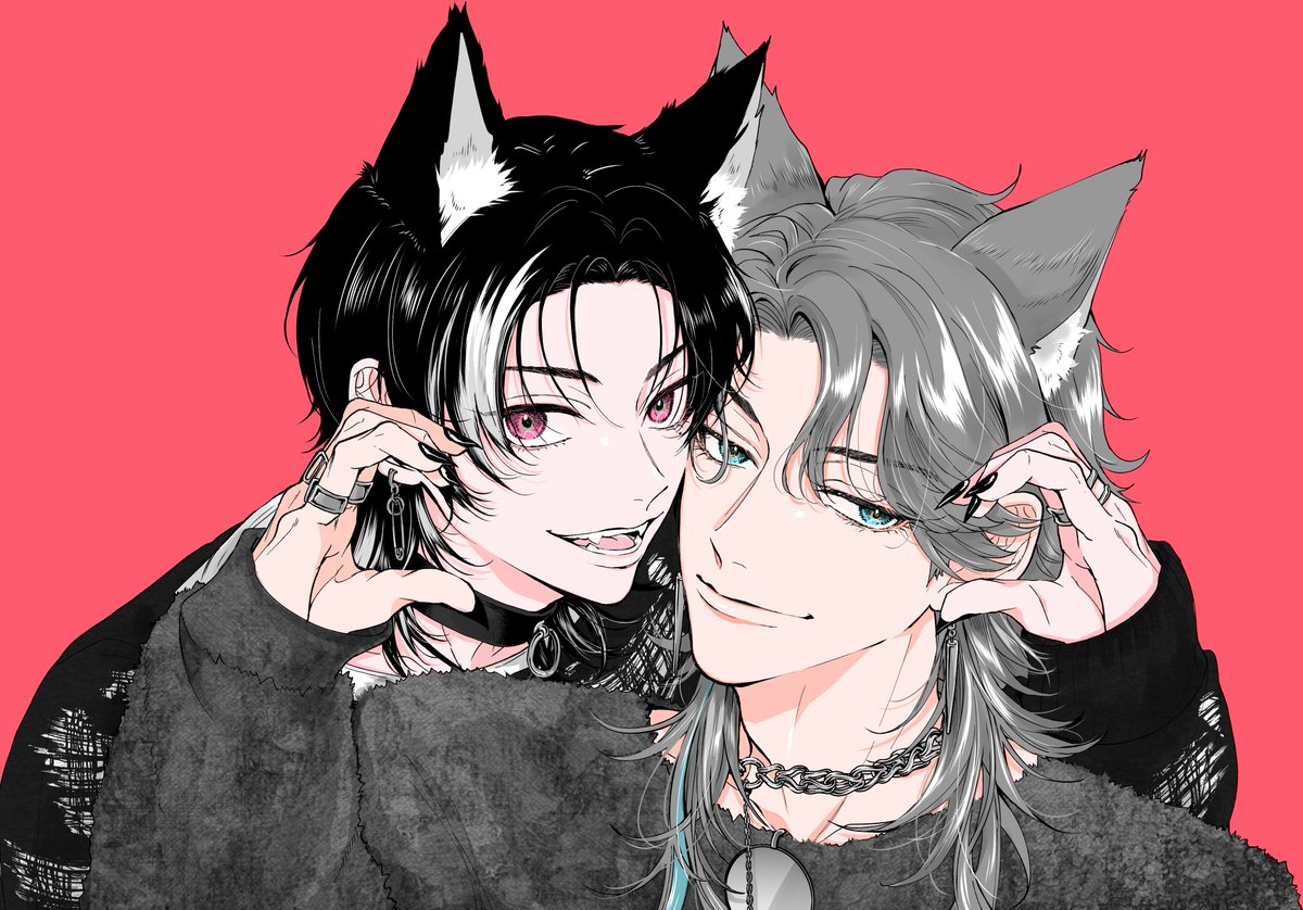「自慢するタベル先生がオオカミくんを描いてくださいましたはちゃめちゃ可愛いかっこい」|さらば❣️原稿中のイラスト