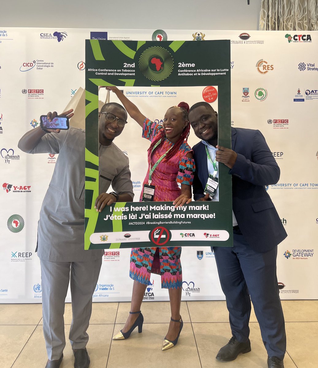 Global Citizens at the 2nd Africa Conference on Tobacco Control and Development 

🇬🇲 🇰🇪 🇬🇭
#ACTD2024 
#AfricaNoTobacco