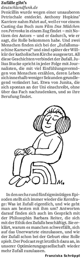 GrazPractical's tweet photo. Der Podcast „Zufälle gibt’s“ mit Barbara Reiter hat es in die Empfehlungen der Süddeutschen Zeitung geschafft: Was passiert, wenn der Zufall unsere Pläne durchkreuzt? Ein Podcast über Zufälle, Zumutungen und Mut. https://t.co/T5FmROOD1s https://t.co/gLcANfx4uB