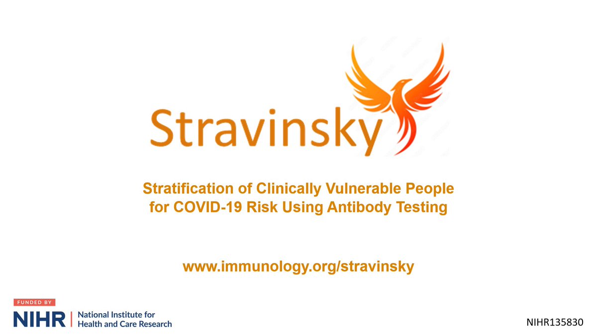 STRAVINSKY study offers people living with HIV an opportunity to take part. It involves a postal dried-blood spot test for COVID antibodies, online survey &amp; a results text. It will help us learn about responses to COVID. Link for more info👇immunology.org/partnerships/s…
#HIV