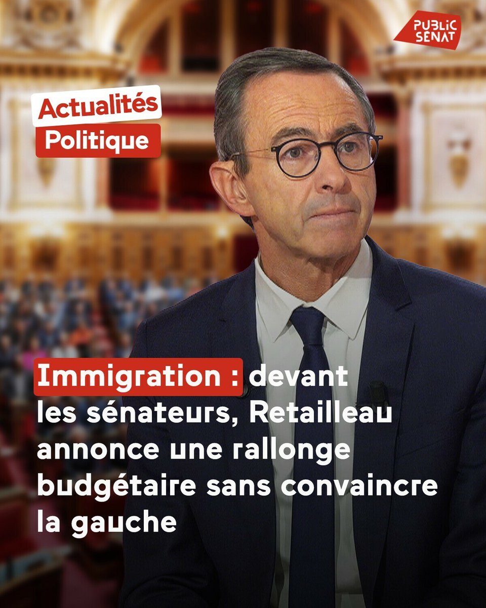 Le ministre mise néanmoins toujours sur la réduction des procédures d’asile « et sur une politique volontariste » en matière migratoire pour tenir son budget, sans convaincre les élus de gauche

➡️ go.publicsenat.fr/GAC