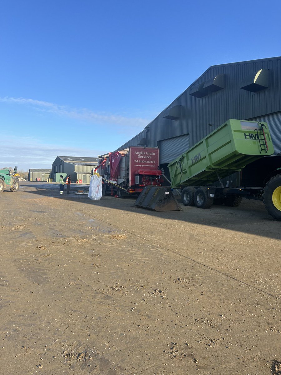 Spring barley seed being cleaned!  Do we throw the dice!!!! With conditions as they are