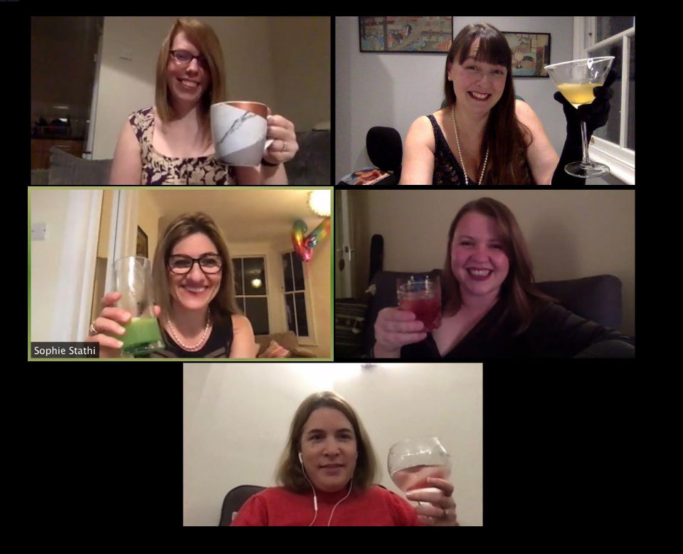 A 4-year reminder came up on another digital platform today - Happy Birthday ⁦<a href="/CraftyCurator/">Sophie Anderton</a>⁩ &amp; ⁦<a href="/museum_owl/">Kirsty Parsons</a>⁩. Even a global pandemic didn’t prevent us curators from celebrating 🎉