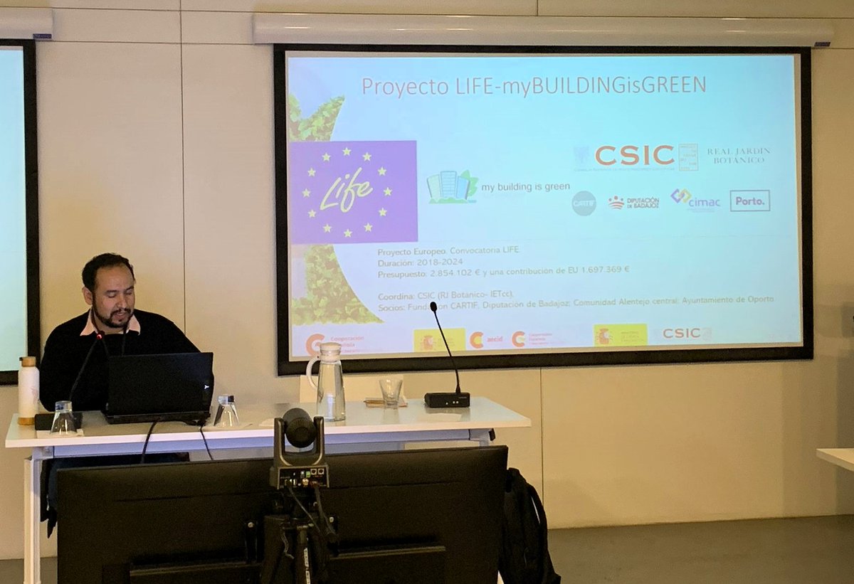 El proyecto <a href="/buildingisgreen/">LIFE-myBUILDINGisGREEN</a> se expone en la fase presencial del curso Construcción Sostenible de la <a href="/AECID_es/">AECID</a> en Montevideo (Uruguay):
👉 life-mybuildingisgreen.eu/life-mybuildin…

<a href="/LIFEprogramme/">LIFE Programme</a> 
#AfterLIFE_mBiG
<a href="/AECIDUruguayOTC/">AECID Uruguay OTC Regional</a>