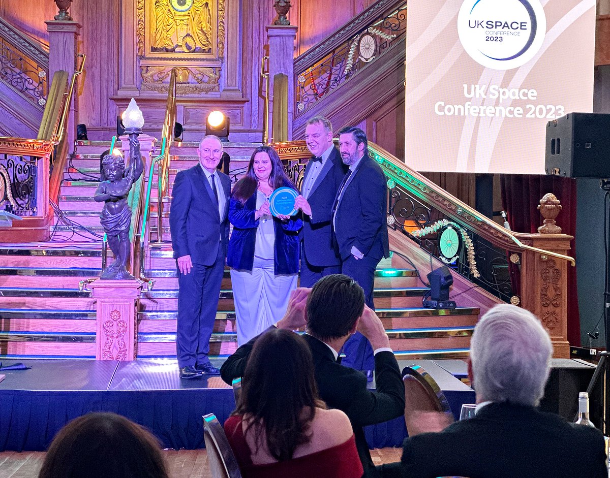 🌟 Congrats to Robert Hill on receiving the Ambassador Lifetime Achievement Award at the Visit Belfast Ambassador Awards

As NI Space Cluster Manager and Chair of <a href="/MATRIX_NI/">MATRIX NI</a>, Robert’s dedication are pivotal in bringing opportunities to NI's thriving space sector!

#NISPACE