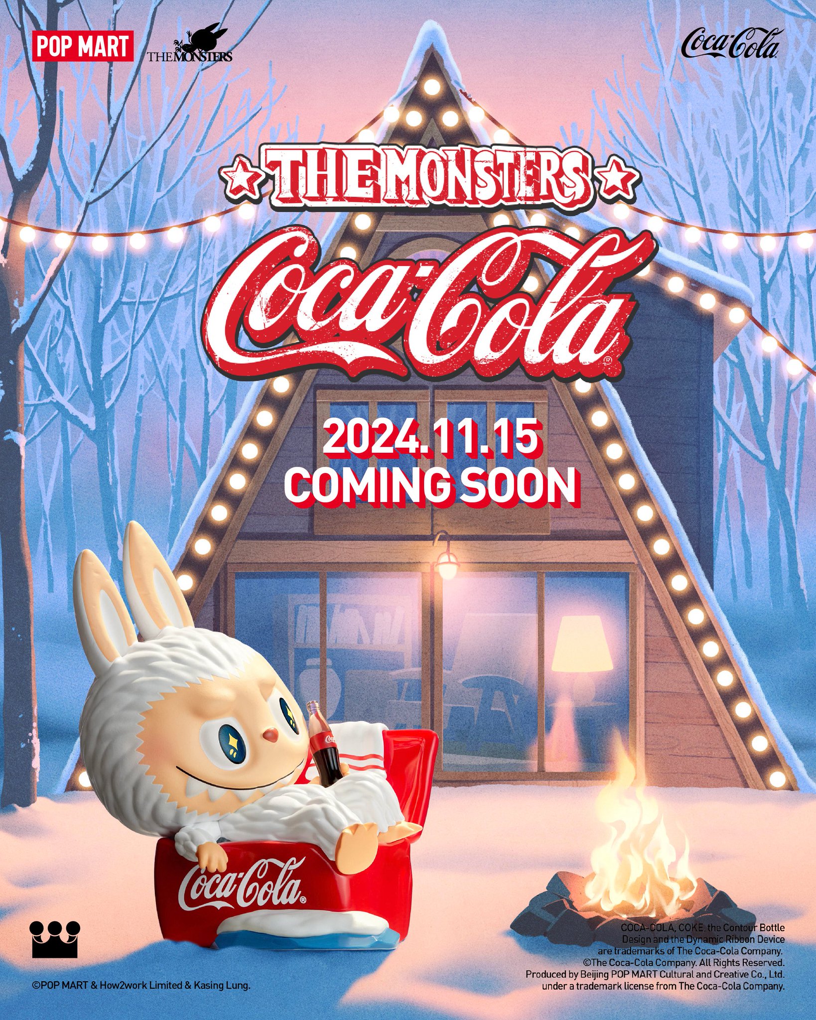 POP NOW:THE MONSTERS COCA-COLA SERIES-Vinyl Face Blind Box