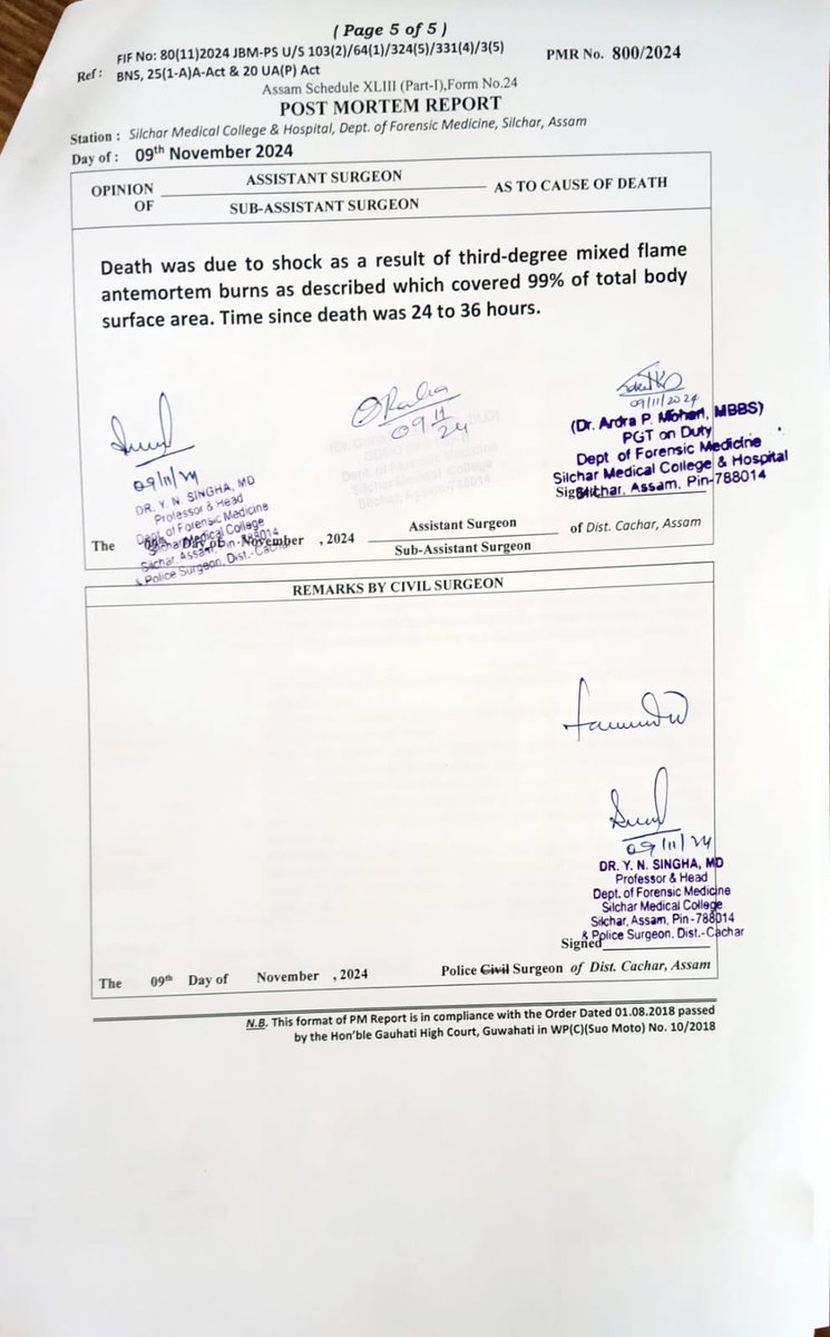 lynmawii's tweet photo. This is the autopsy result performed at a Hospital!! A woman, mother of three children!
Is the torture necessary?, is the mutilation of the body means of showing your Meitei supremacy over the Tribal Indigenous minority Christians??
Hello India!! Wake up!!

#ManipurVoilence https://t.co/UNxUB6qafK