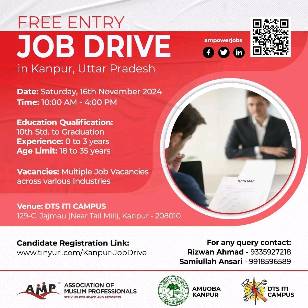 Upcoming Job fair planned in November 2024. 

Pls #like #comment #share #tweet #everyone and #help #everyonehighlights

Job Fair at Jaipur on 15th Nov 2024
Job Drive at Kanpur on 16th Nov 2024
Job Fair at Ahmedabad on 23rd Nov 2024
Job Fair at Delhi on 30th Nov 2024.

#entryfree