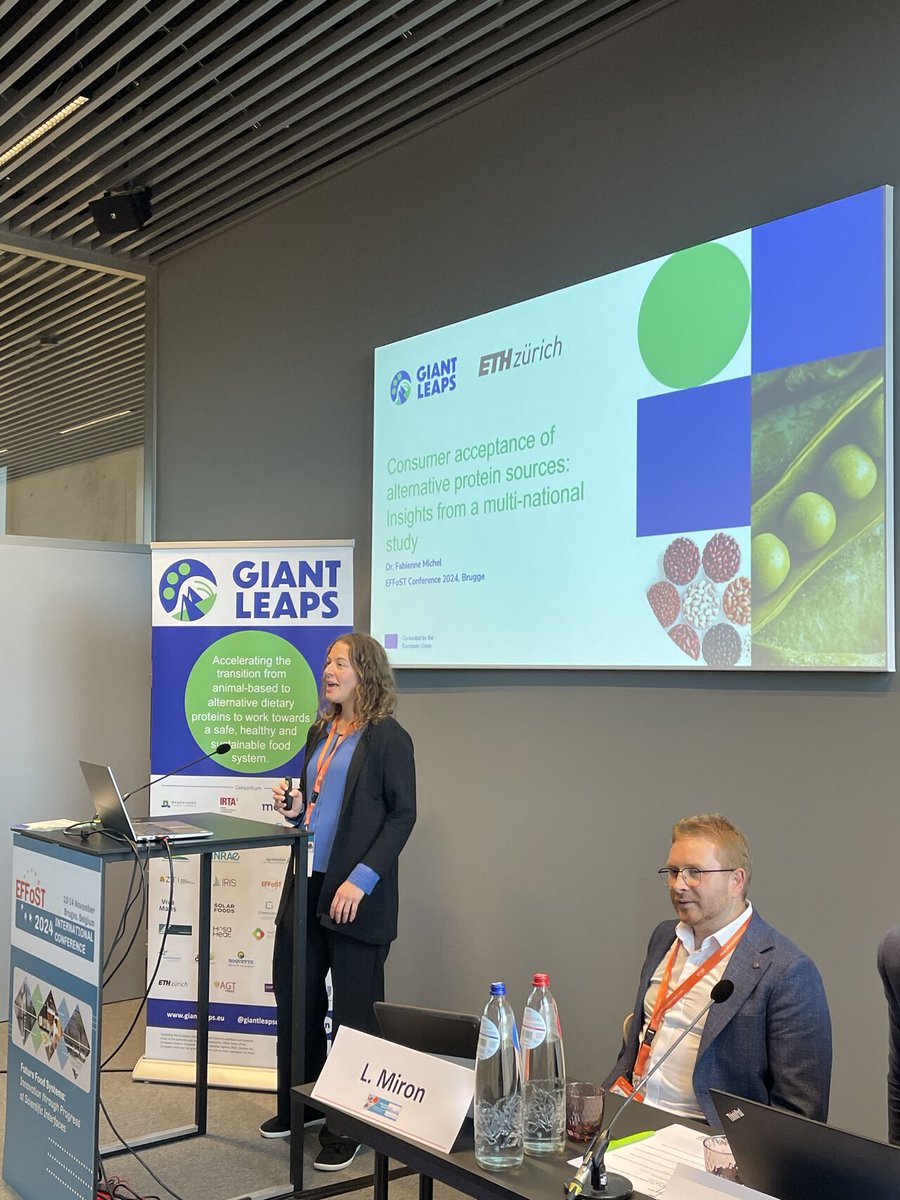 giantleapseu's tweet photo. Giant Leaps had a special session at the @EFFoST international conference in Bruges🇧🇪, where we shared the latest updates on our work on #AlternativeProteins
Shoutout to our sister project @LIKEAPRO_eu for joining us on stage 

If you are at the #EFFoST2024 come say hi! https://t.co/4VwIzCPj8x