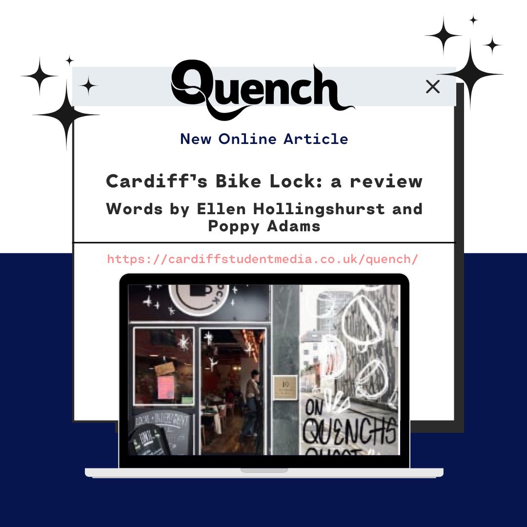⭐️New Online Article - Food and Drink ⭐️

Ellen and Poppy go to Bike Lock for a coffee and cake, then let us know their thoughts ☕️

Click below to read ⬇️

cardiffstudentmedia.co.uk/quench/