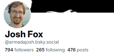 Josh Fox @armadajosh on bsky and dice.camp tweet media