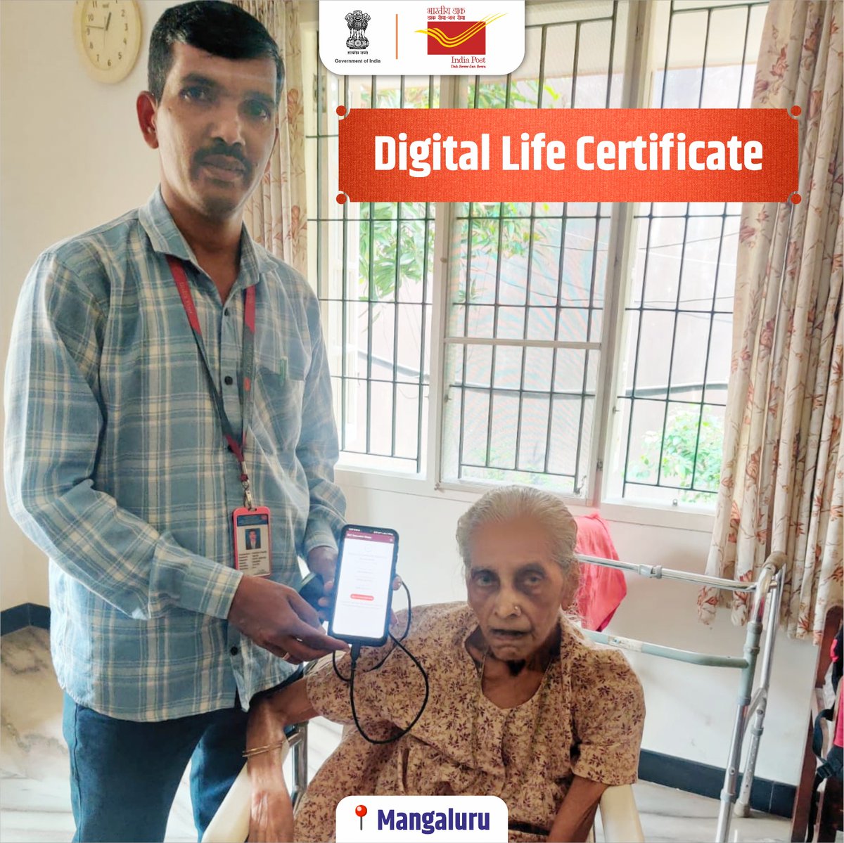 IndiaPostOffice's tweet image. Experience the hassle free doorstep Digital Life Certificate services for pensioners – making it easier than ever to secure your benefits with care and convenience.

#JeevanPraman #DigitalLifeCertificate #DLCCampaign3 #IndiaPost