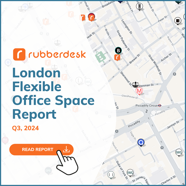 📊 London #FlexibleOffice Q3 Snapshot:
- Flex space up 19% to 5.8M sq ft
- Enterprise office rates surge 12% to £819/desk
- Central London peaks at £710/desk
- South London most affordable at £330/desk
Full report: hubs.li/Q02Y18RX0

#CommercialRealEstate #LondonOfficeSpace