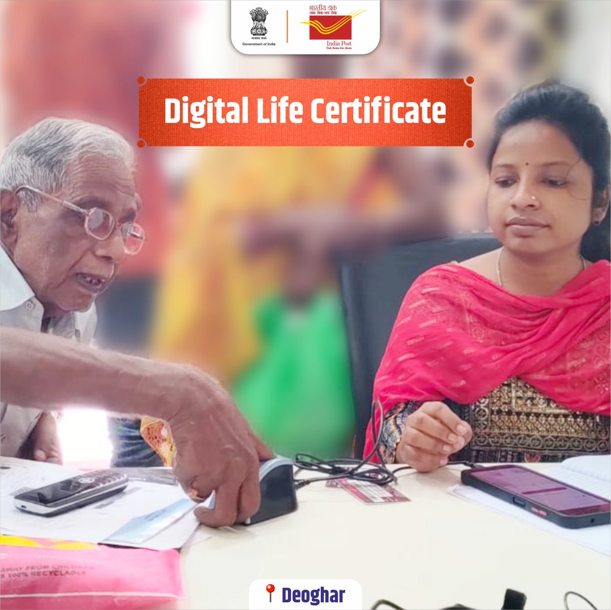 IndiaPostOffice's tweet image. Experience the hassle free doorstep Digital Life Certificate services for pensioners – making it easier than ever to secure your benefits with care and convenience.

#JeevanPraman #DigitalLifeCertificate #DLCCampaign3 #IndiaPost