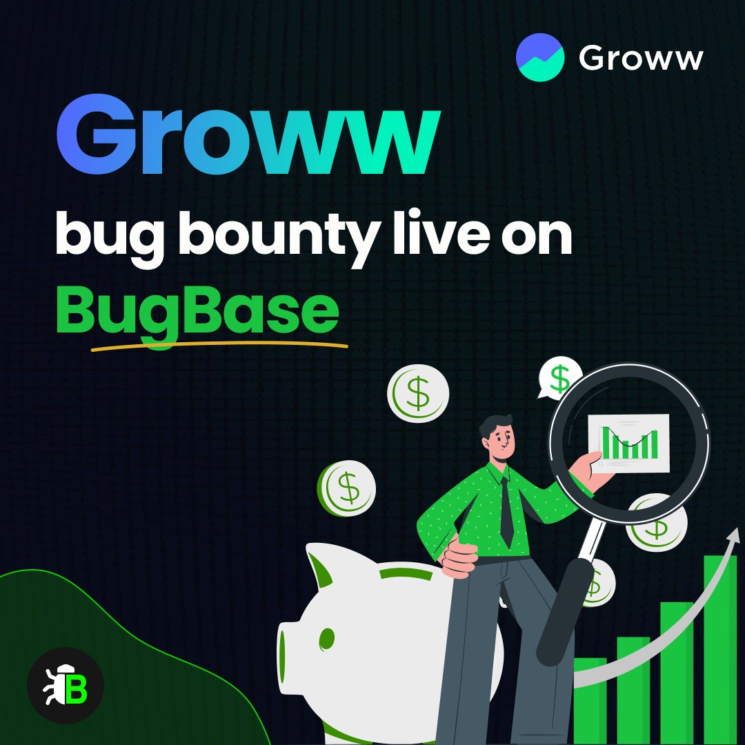 BugBase's tweet image. 💥 Groww just launched a Bug Bounty program on BugBase with rewards of up to $3,000! 🚀 Are you ready to hunt vulnerabilities & secure the future of finance? 💰🔍
👉 Start now: bugbase.ai/programs/groww
#BugBounty #CyberSecurity #Groww #BugBase #EarnRewards