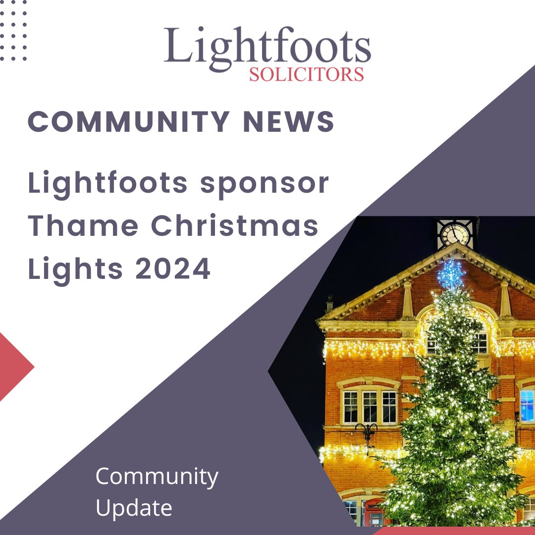 🎄We are proud to be sponsoring the Thame Christmas lights switch on event, on Friday 29th November. 🎄
Our Thame High Street office will be open from 5.30pm with festive activities in aid of <a href="/SandsUK/">Sands - baby loss charity 💜🧡</a> our charity of the year. 
Find out more: lightfoots.co.uk/christmas-in-t…