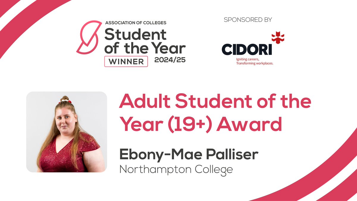 Cidori (@cidorilearning) on Twitter photo Proud to sponsor Adult Student of Year 19+ Award! Congratulations to @ebonymaepalliser from <a href="/NorthantsColl/">NorthamptonCollege</a> for being named winner! <a href="/aoc_info/">Association of Colleges (AoC)</a> #AoCStudentAwards Student of the Year 2024/25
cidori.co.uk/providers/ Proud to sponsor Adult Student of Year 19+ Award! Congratulations to @ebonymaepalliser from <a href="/NorthantsColl/">NorthamptonCollege</a> for being named winner! <a href="/aoc_info/">Association of Colleges (AoC)</a> #AoCStudentAwards Student of the Year 2024/25
cidori.co.uk/providers/