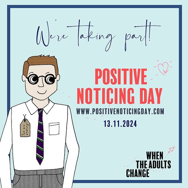 CanalViewPSEdin's tweet photo. We are so excited about #PositiveNoticingDay at Canal View. All day we will be noticing the brilliant things our learners are doing! Our Eco Group even have their own #PositiveNoticing stickers for when they spot an Eco Hero! π₯° @TheAdultsChange https://t.co/dODz6bADkr