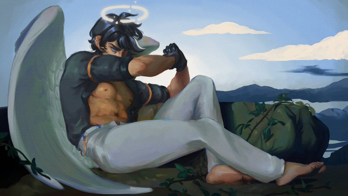 mujae_bon's tweet photo. 𝘓'𝘈𝘯𝘨𝘦 𝘥é𝘤𝘩𝘶
Azeru the Fallen Angel 🪽✨

#Azeboo #AzeruArt https://t.co/Wulzs6O5UV
