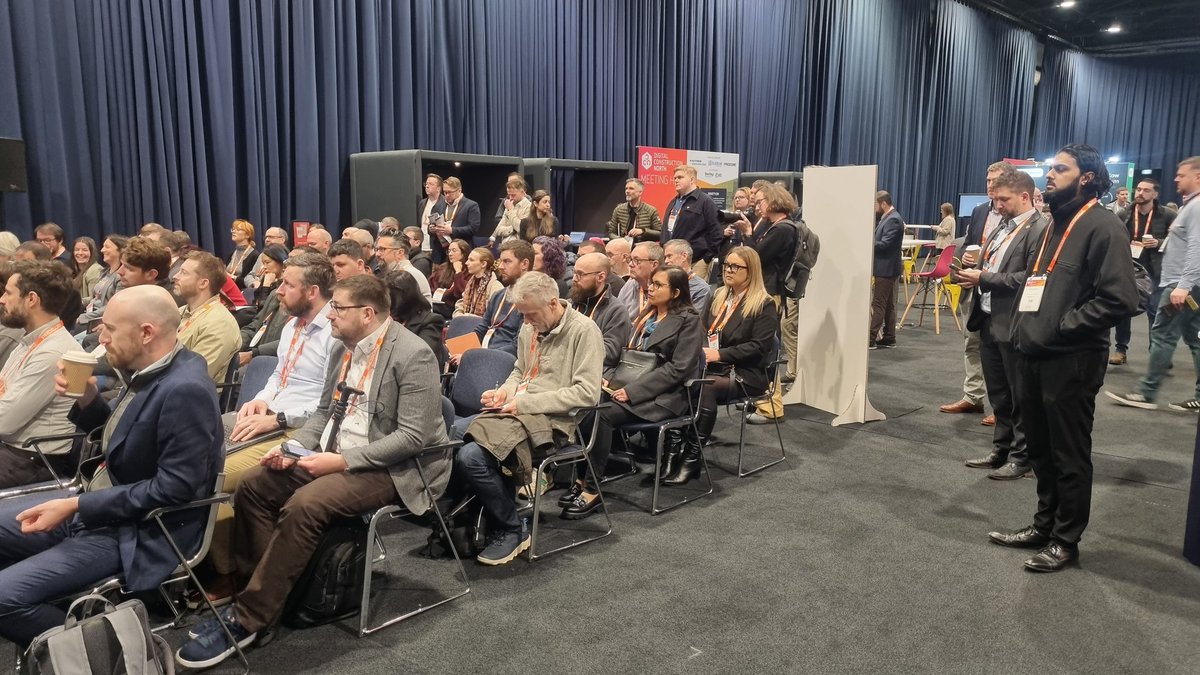 Standing room only for Simon Lewis (vice chair, <a href="/wearenima/">wearenima.im</a>) as he talks about the Information Management Initiative #IMInitiative #DCN2024