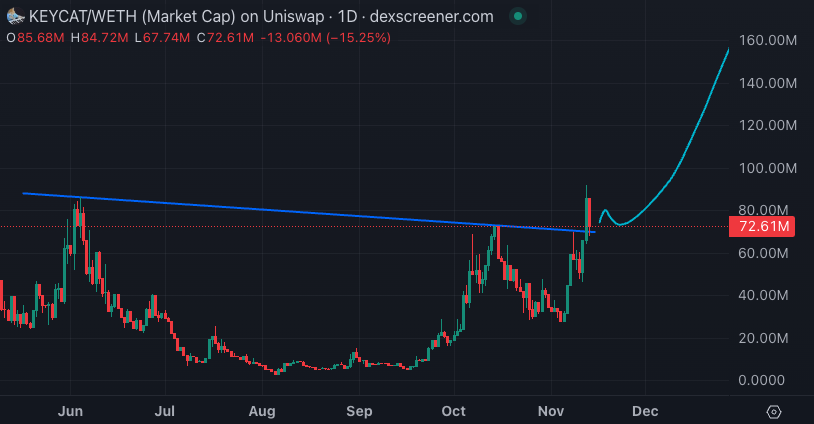 WhaleCryy's tweet photo. job's not done 
$ski to 100m 
$keycat to 300m

also adding #mingles to the list https://t.co/ayTgWriWlE